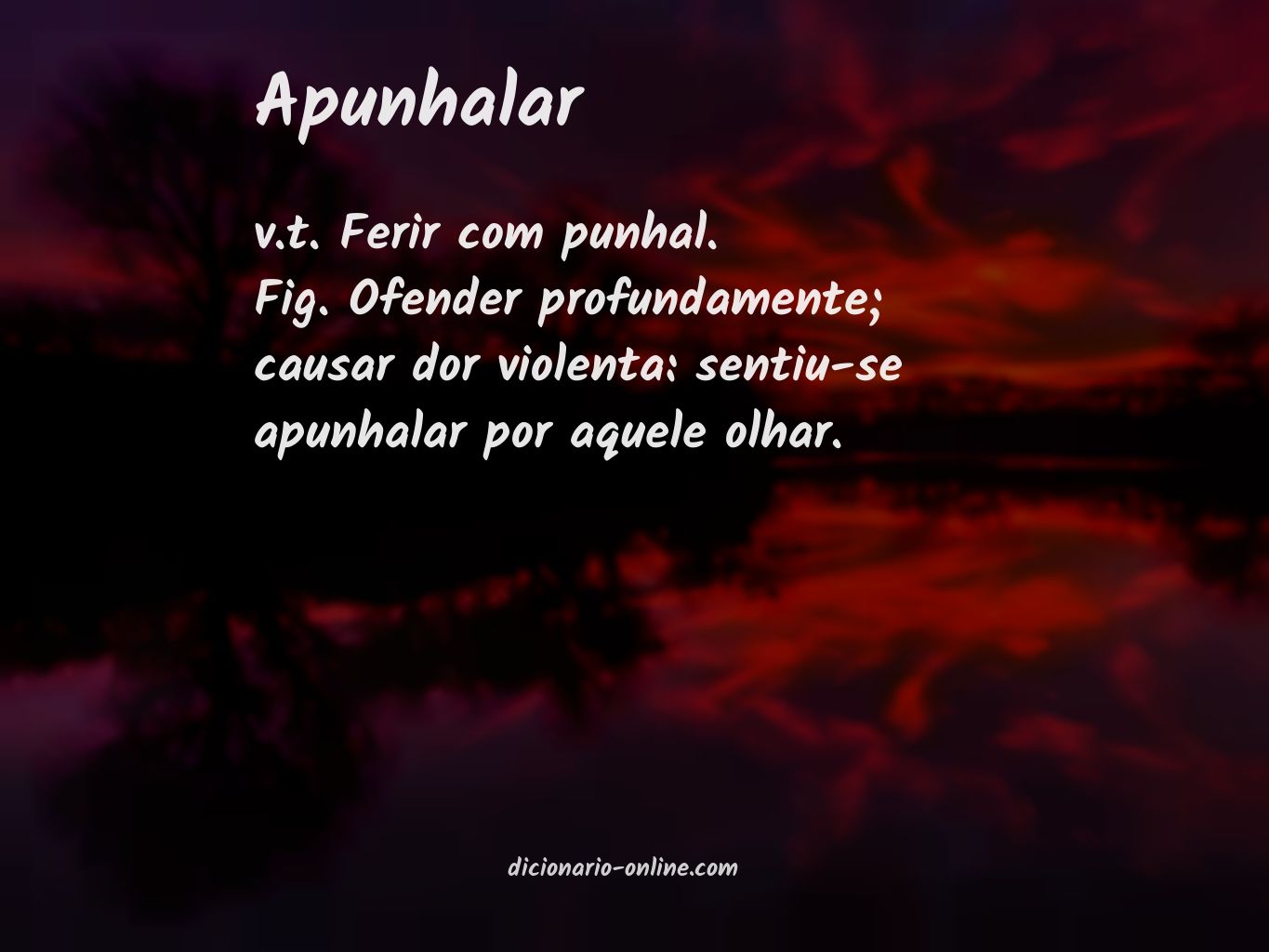 Significado de apunhalar