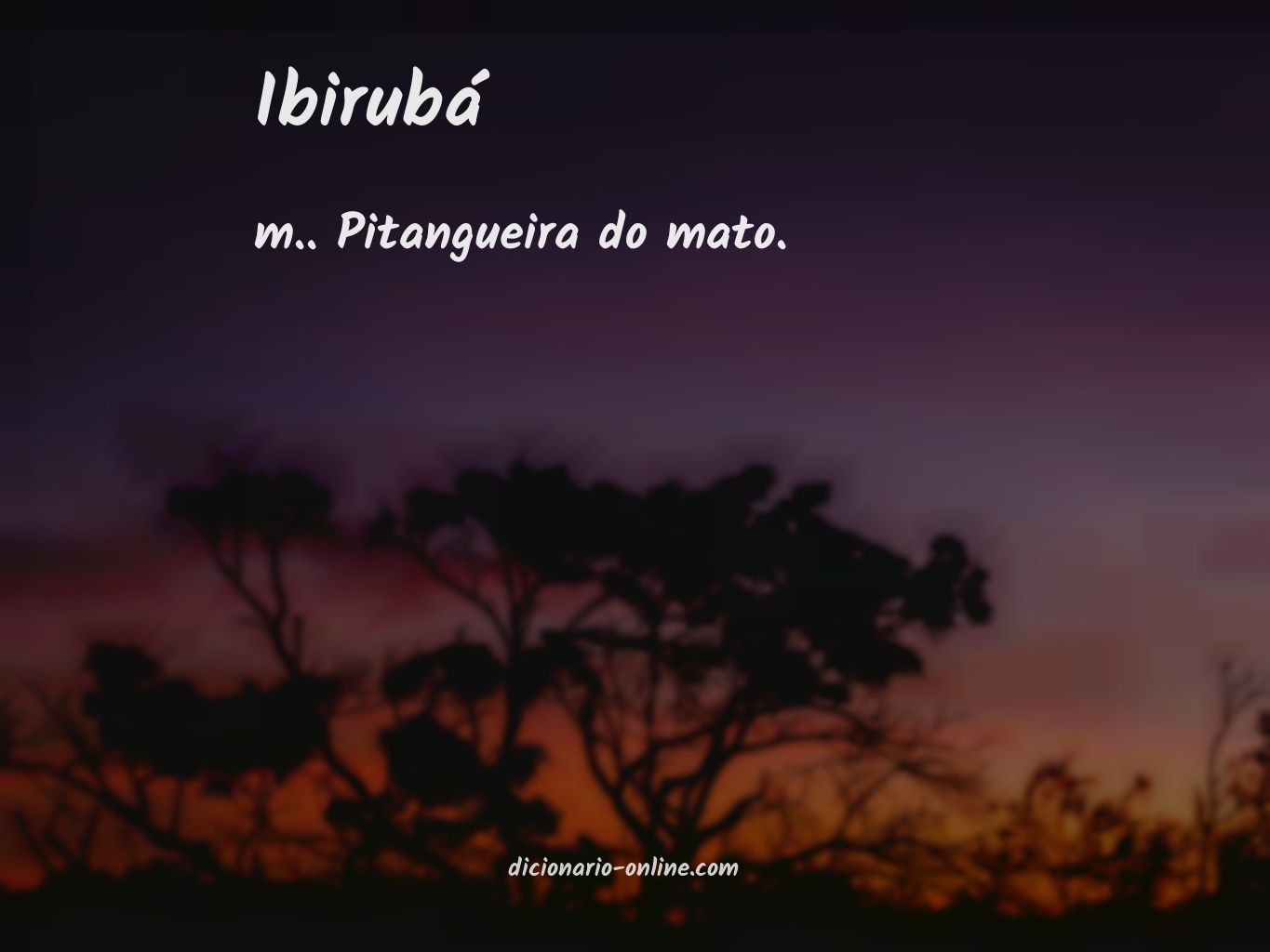 Significado de ibirubá