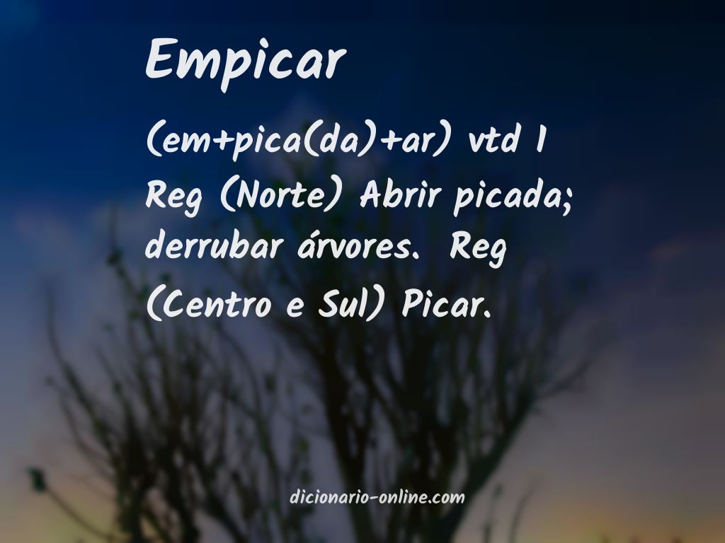 Significado de empicar