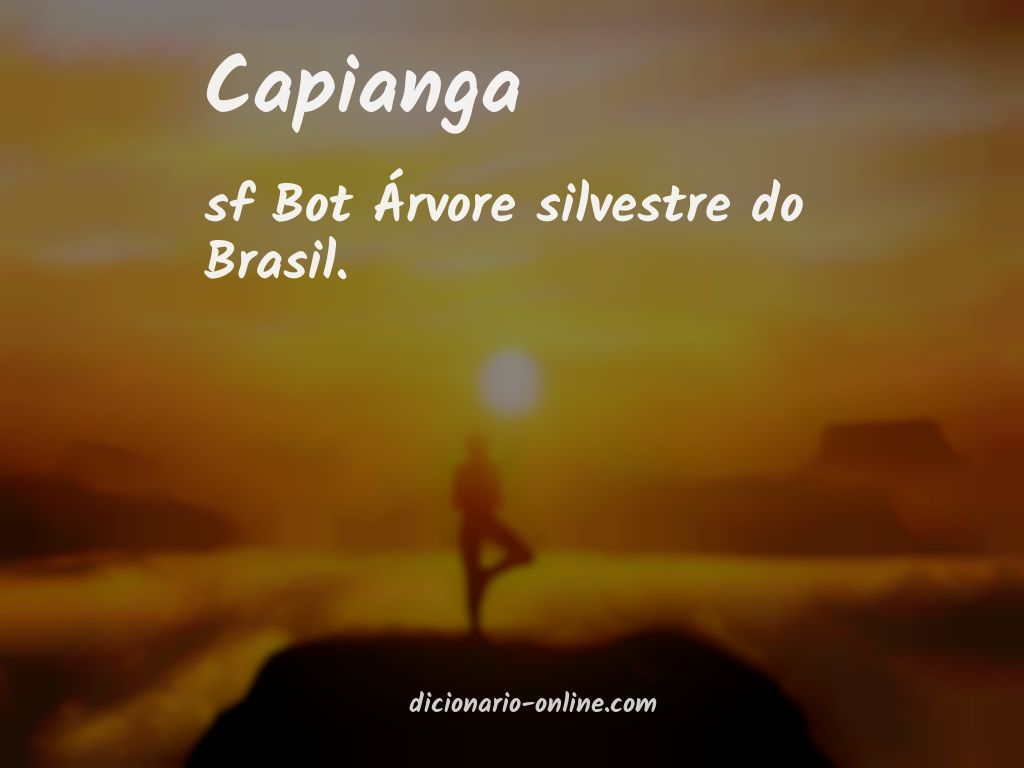 Significado de capianga