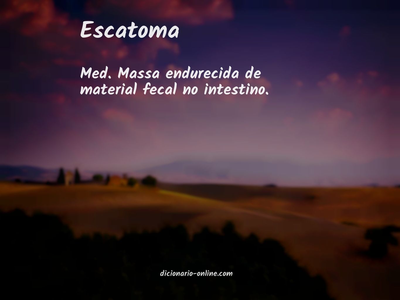 Significado de escatoma