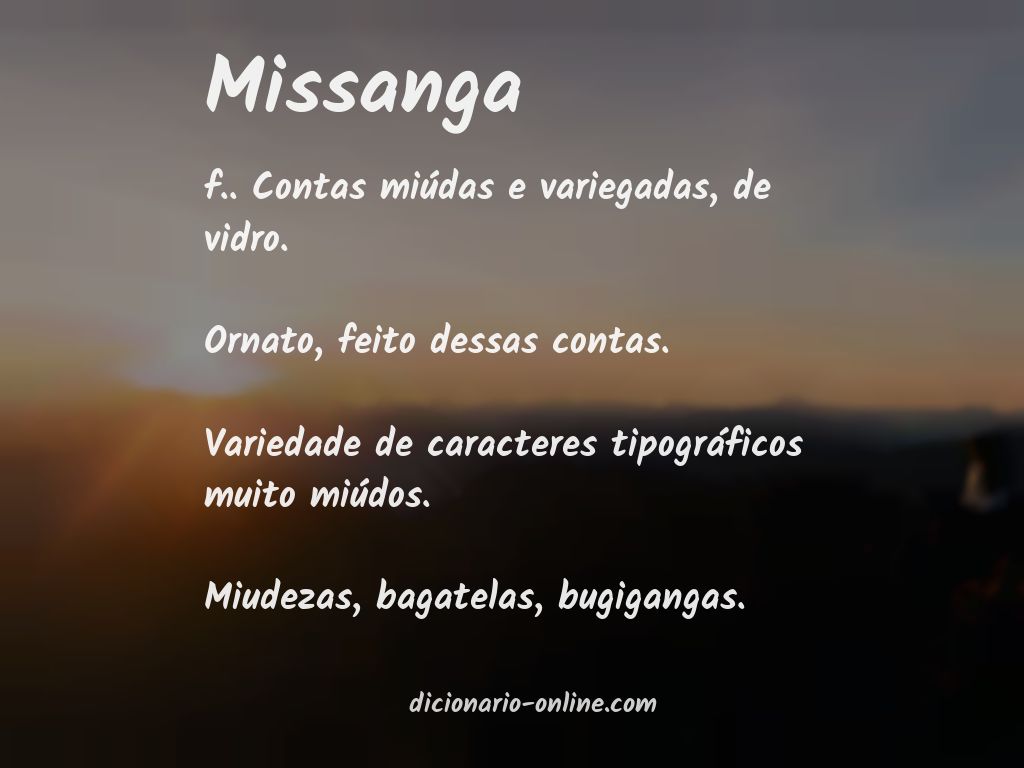 Significado de missanga