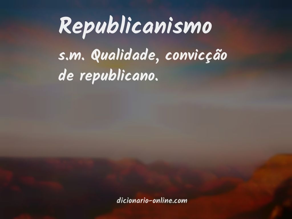 Significado de republicanismo