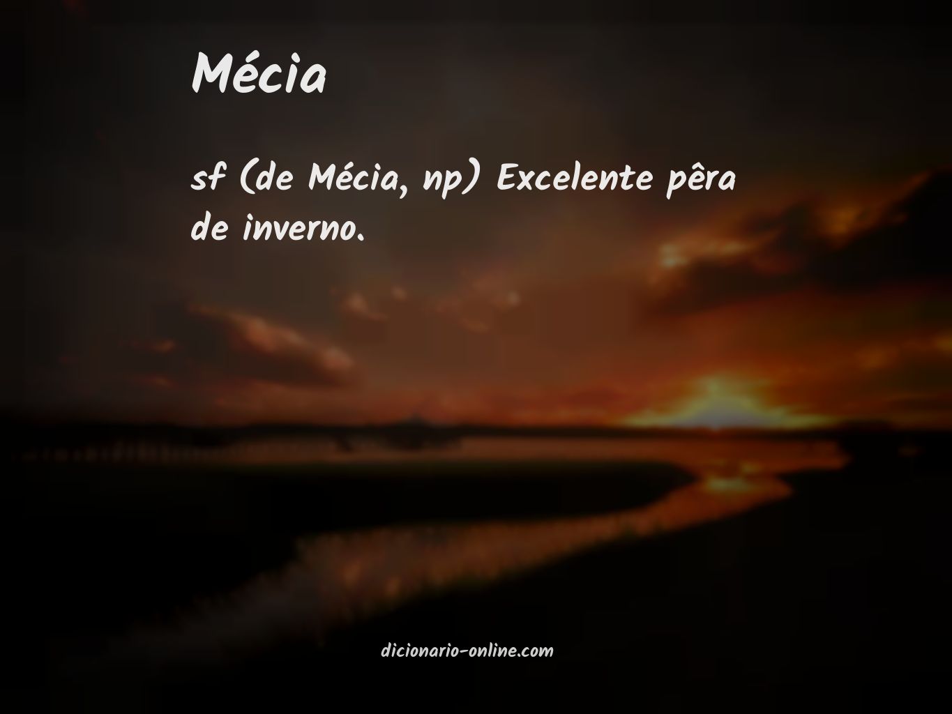 Significado de mécia