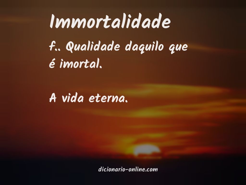 Significado de immortalidade