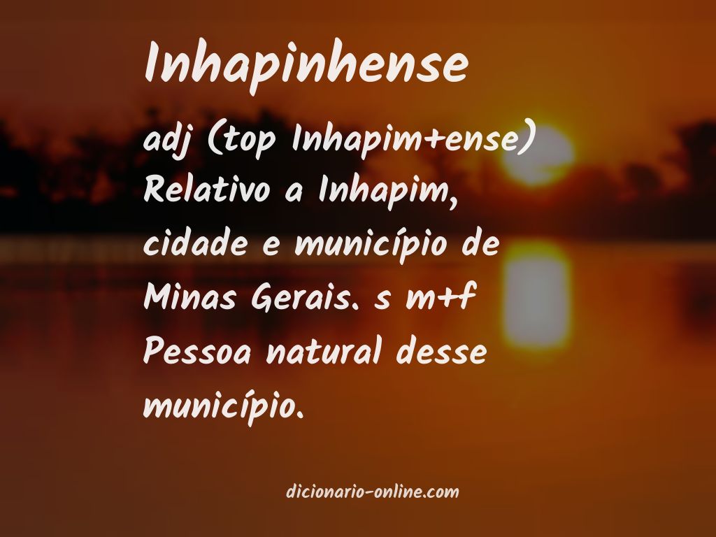 Significado de inhapinhense