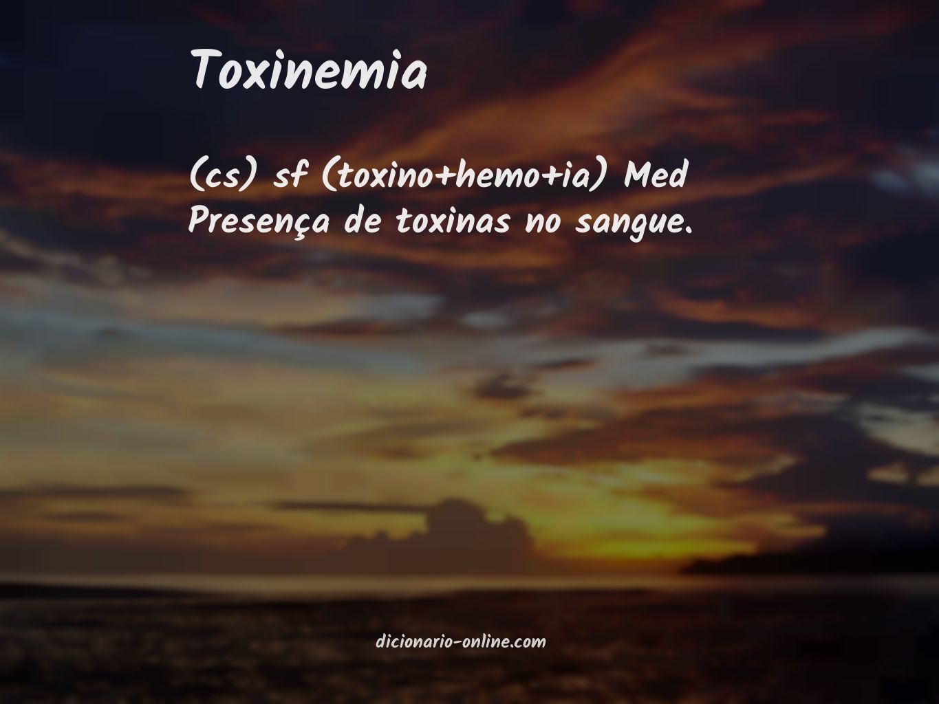 Significado de toxinemia