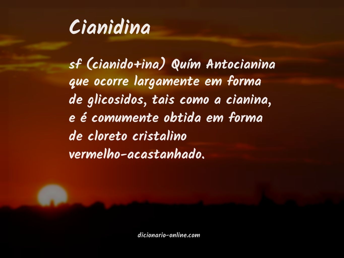 Significado de cianidina