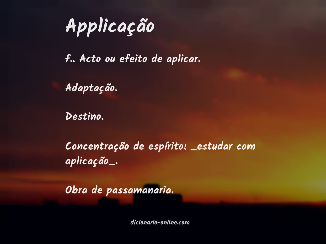 Significado de applicação