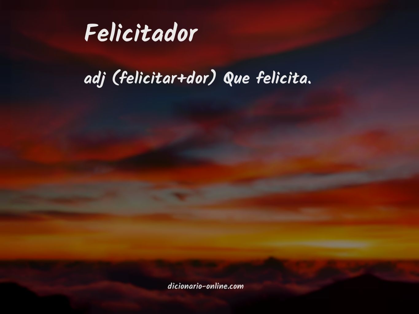 Significado de felicitador