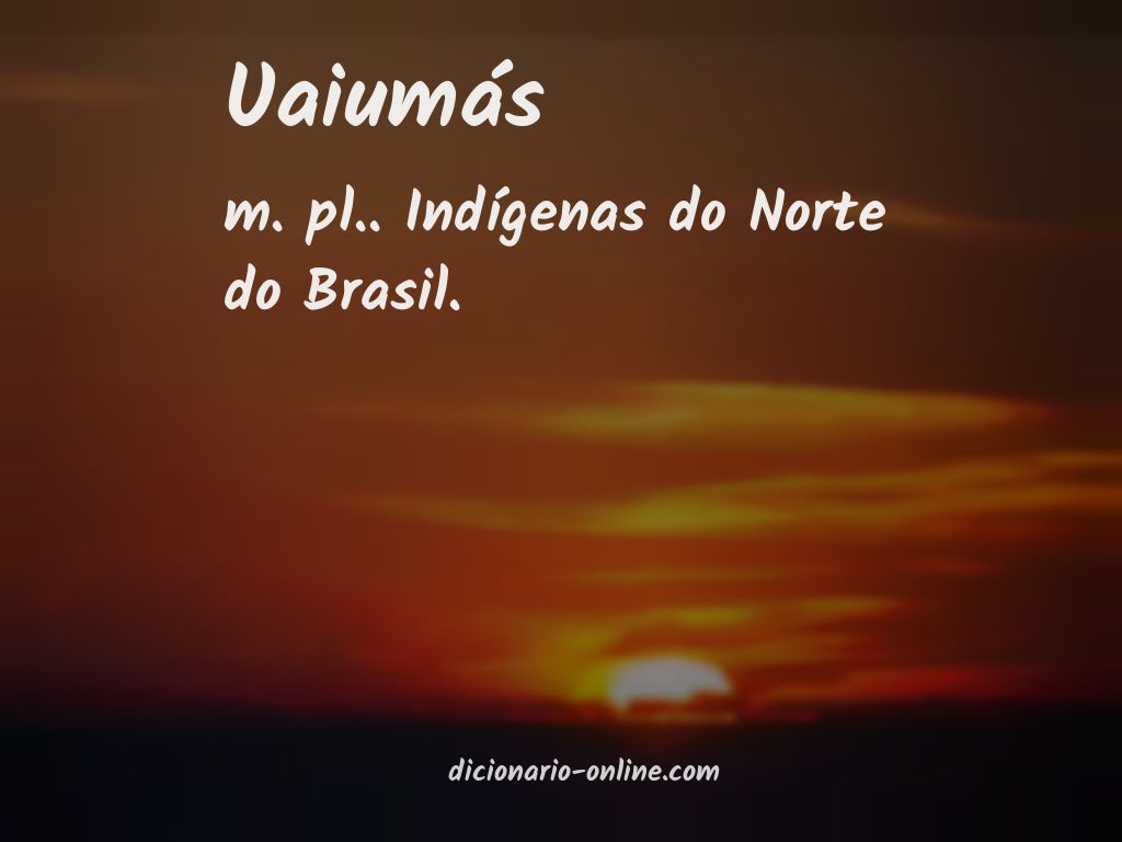 Significado de uaiumás