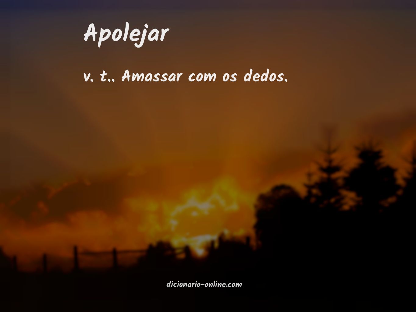 Significado de apolejar