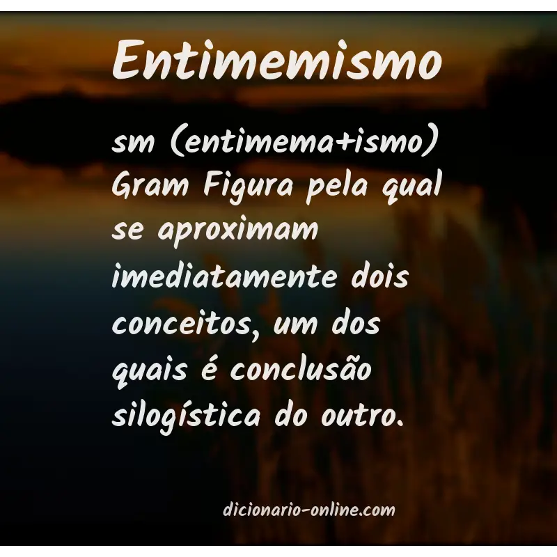 Significado de entimemismo