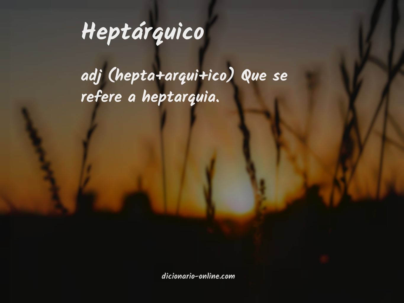 Significado de heptárquico