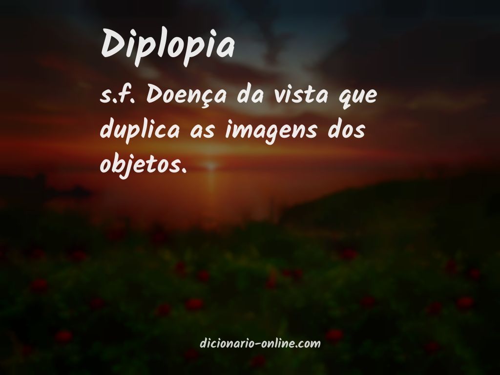 Significado de diplopia