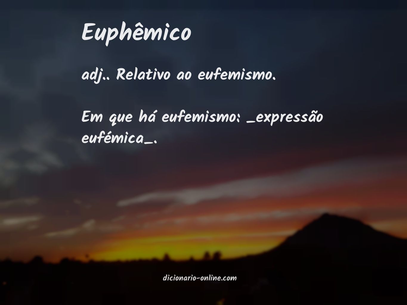 Significado de euphêmico