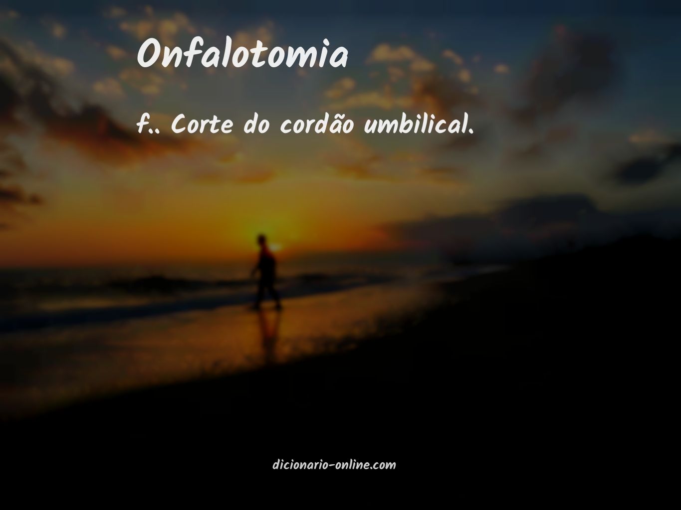 Significado de onfalotomia