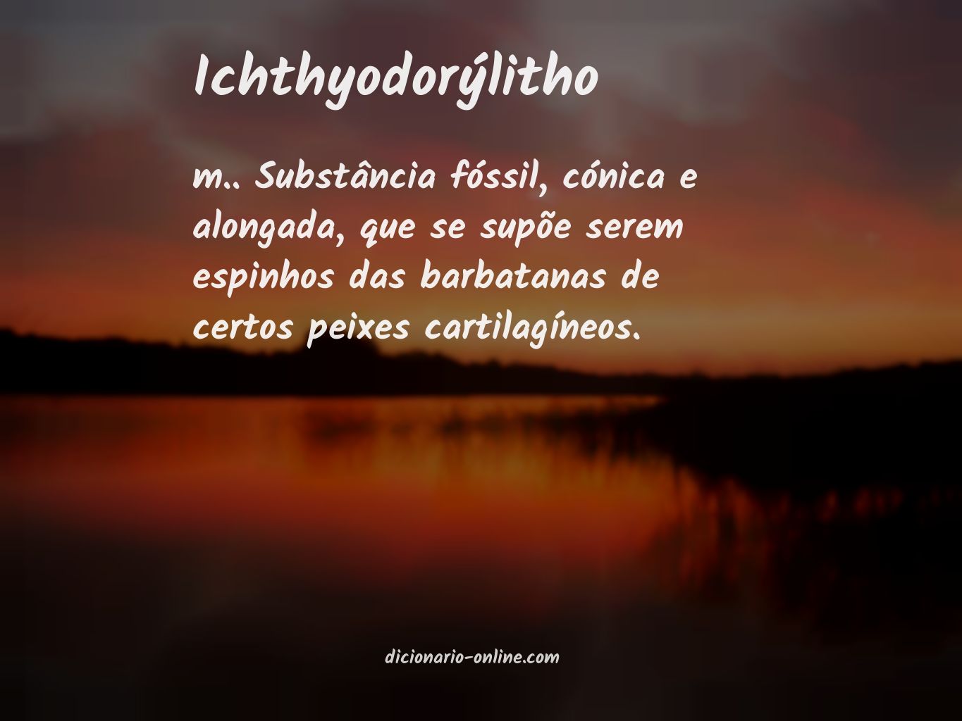 Significado de ichthyodorýlitho