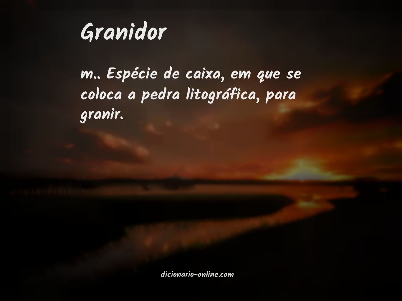 Significado de granidor