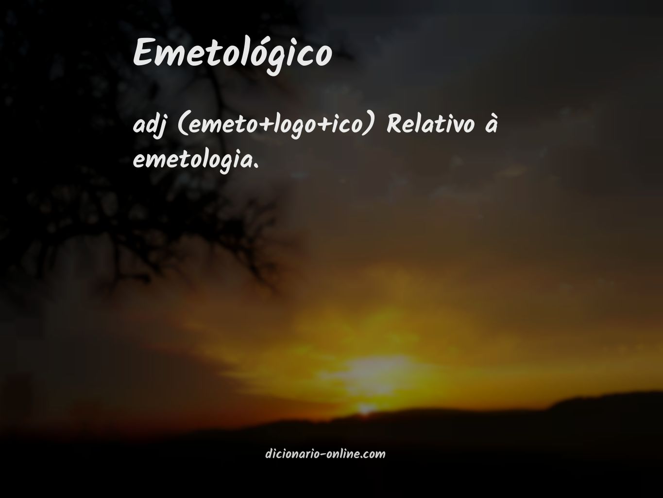 Significado de emetológico