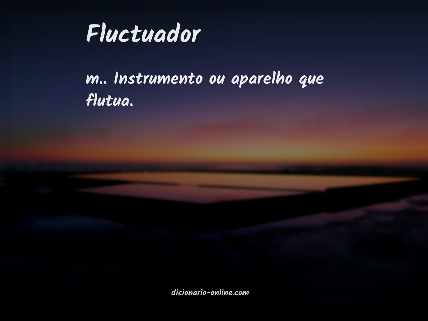 Significado de fluctuador