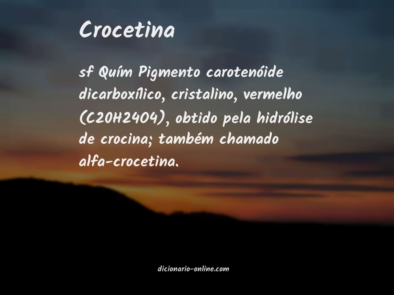 Significado de crocetina