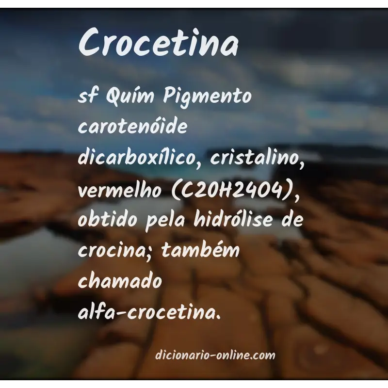 Significado de crocetina