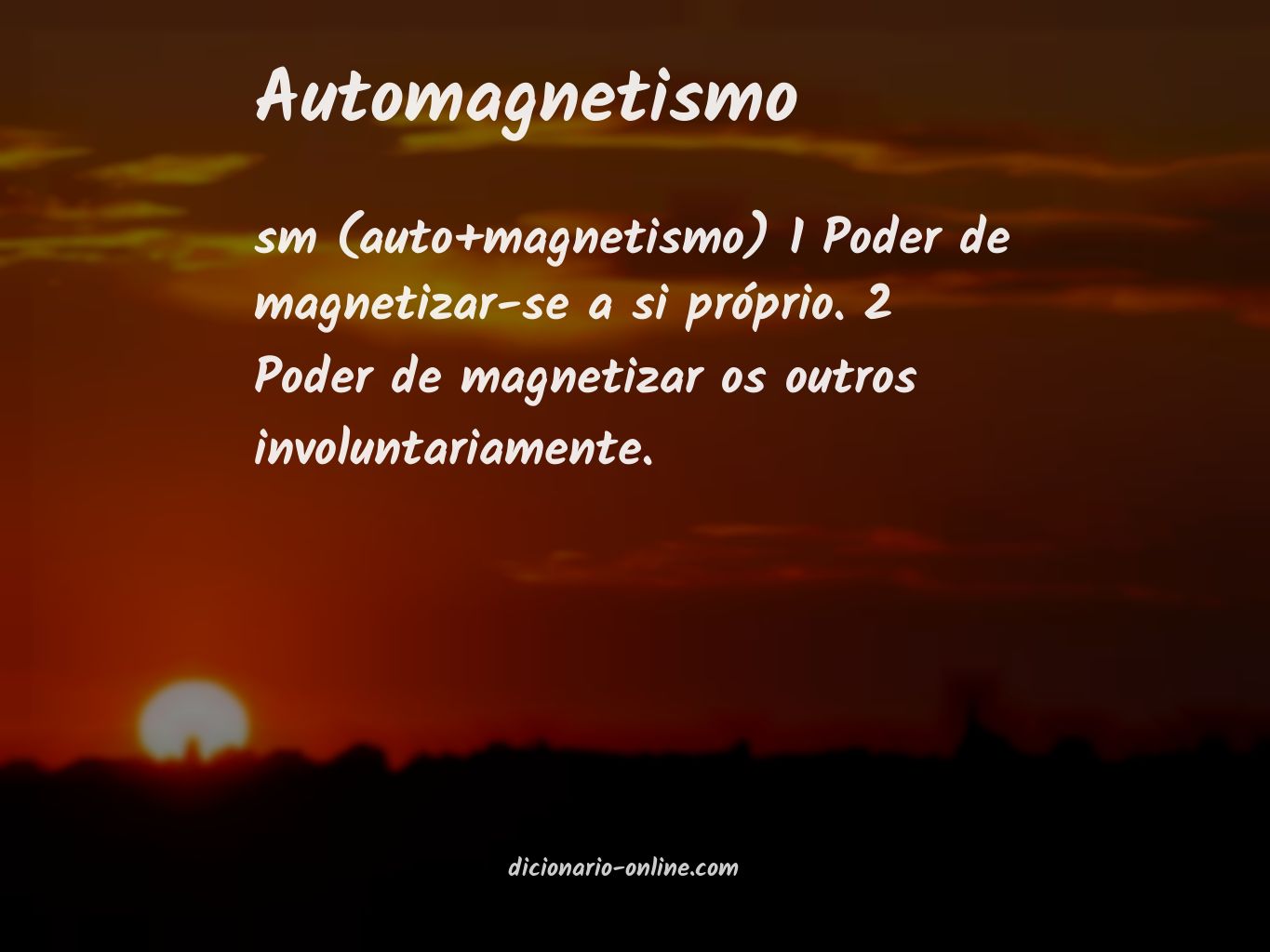 Significado de automagnetismo