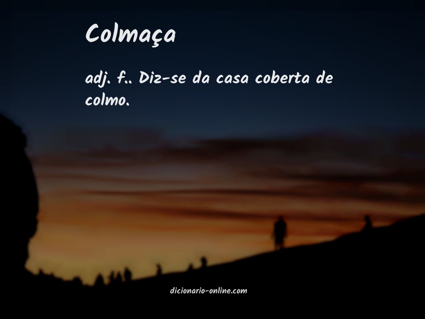 Significado de colmaça