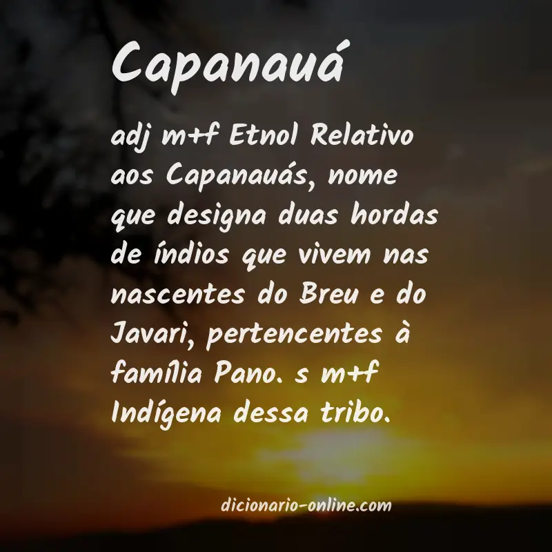 Significado de capanauá