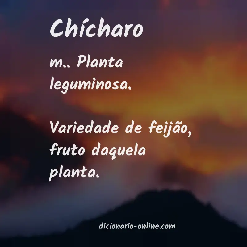 Significado de chícharo