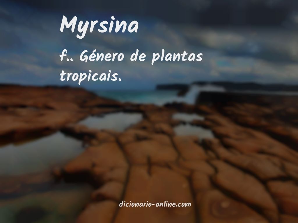 Significado de myrsina