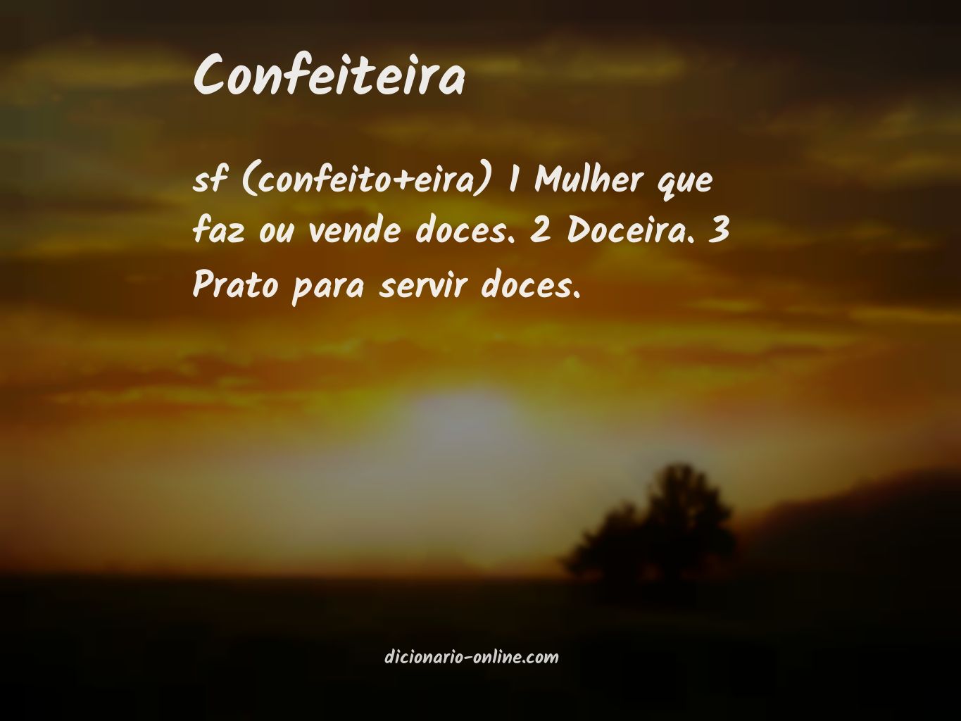 Significado de confeiteira