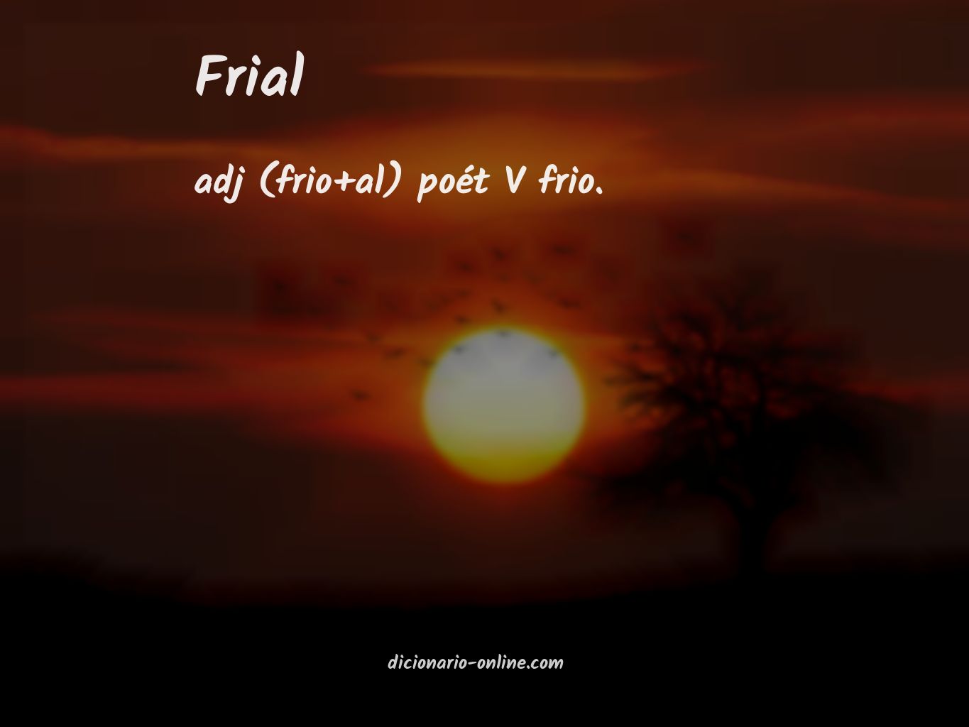 Significado de frial