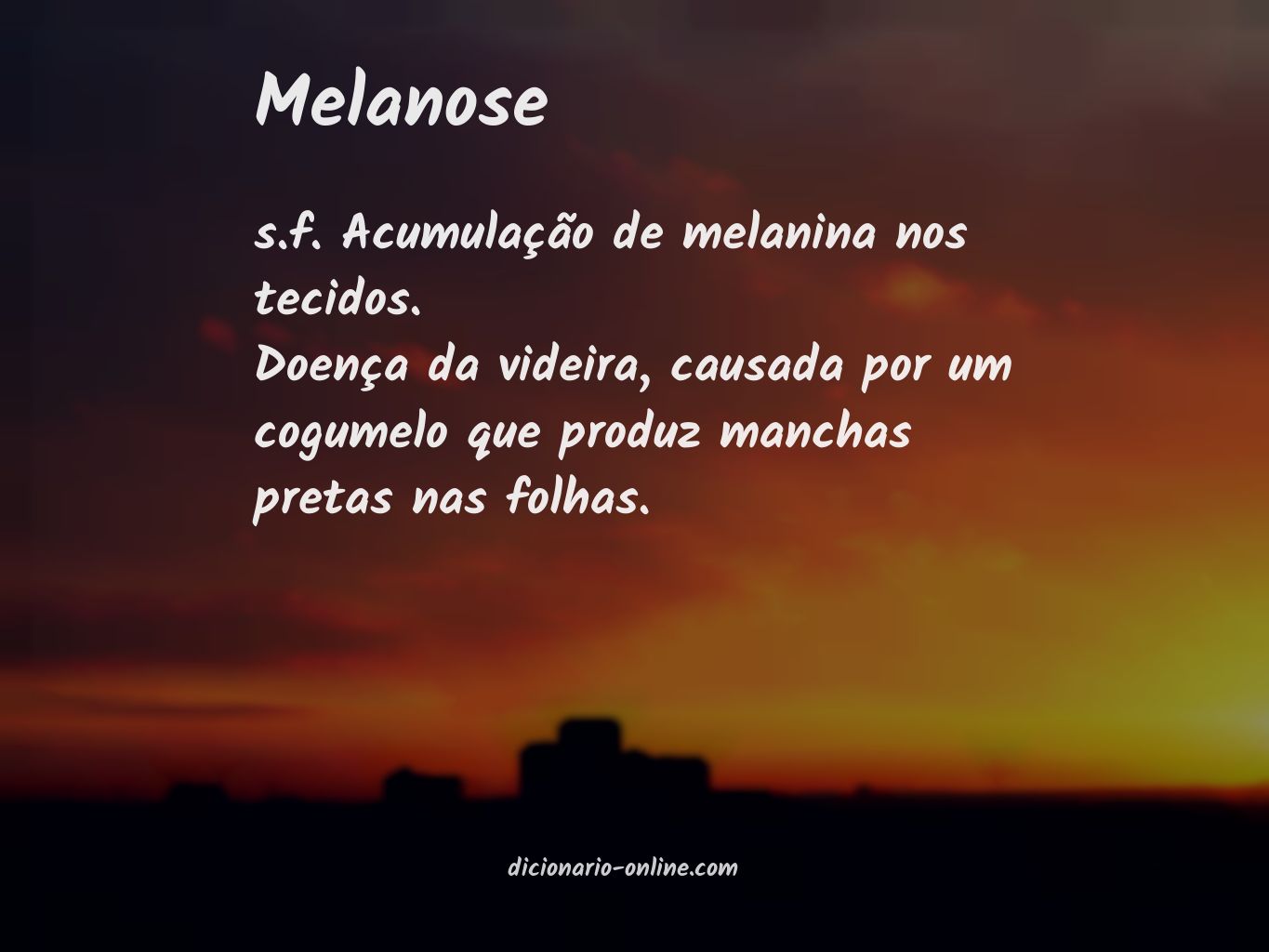 Significado de melanose