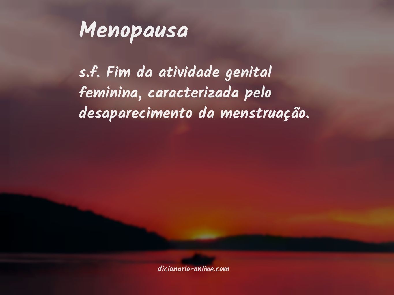 Significado de menopausa