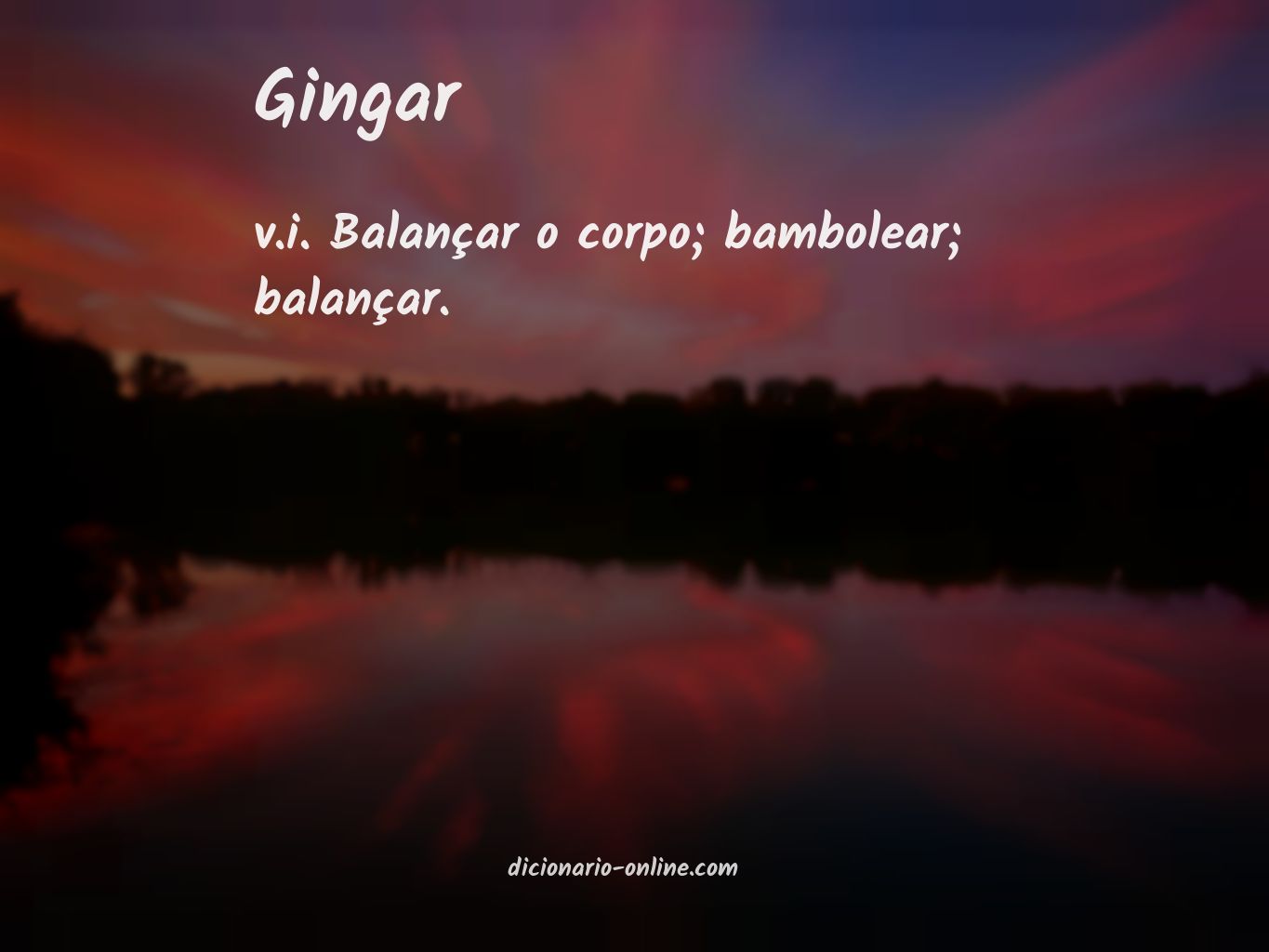 Significado de gingar