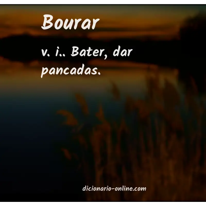 Significado de bourar