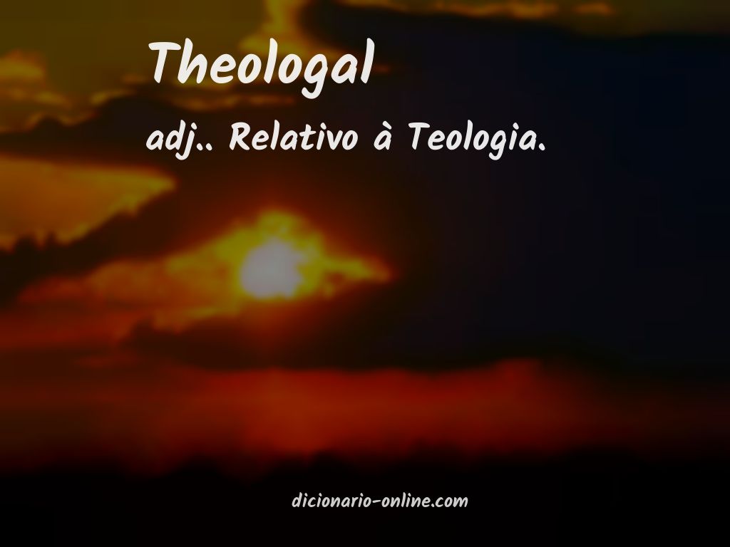 Significado de theologal