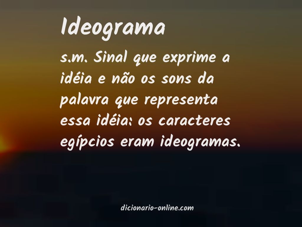 Significado de ideograma