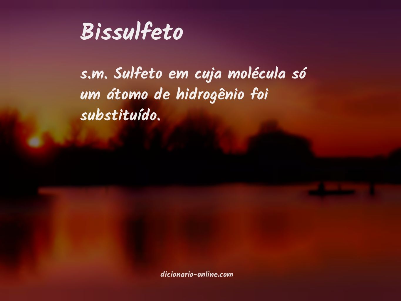 Significado de bissulfeto