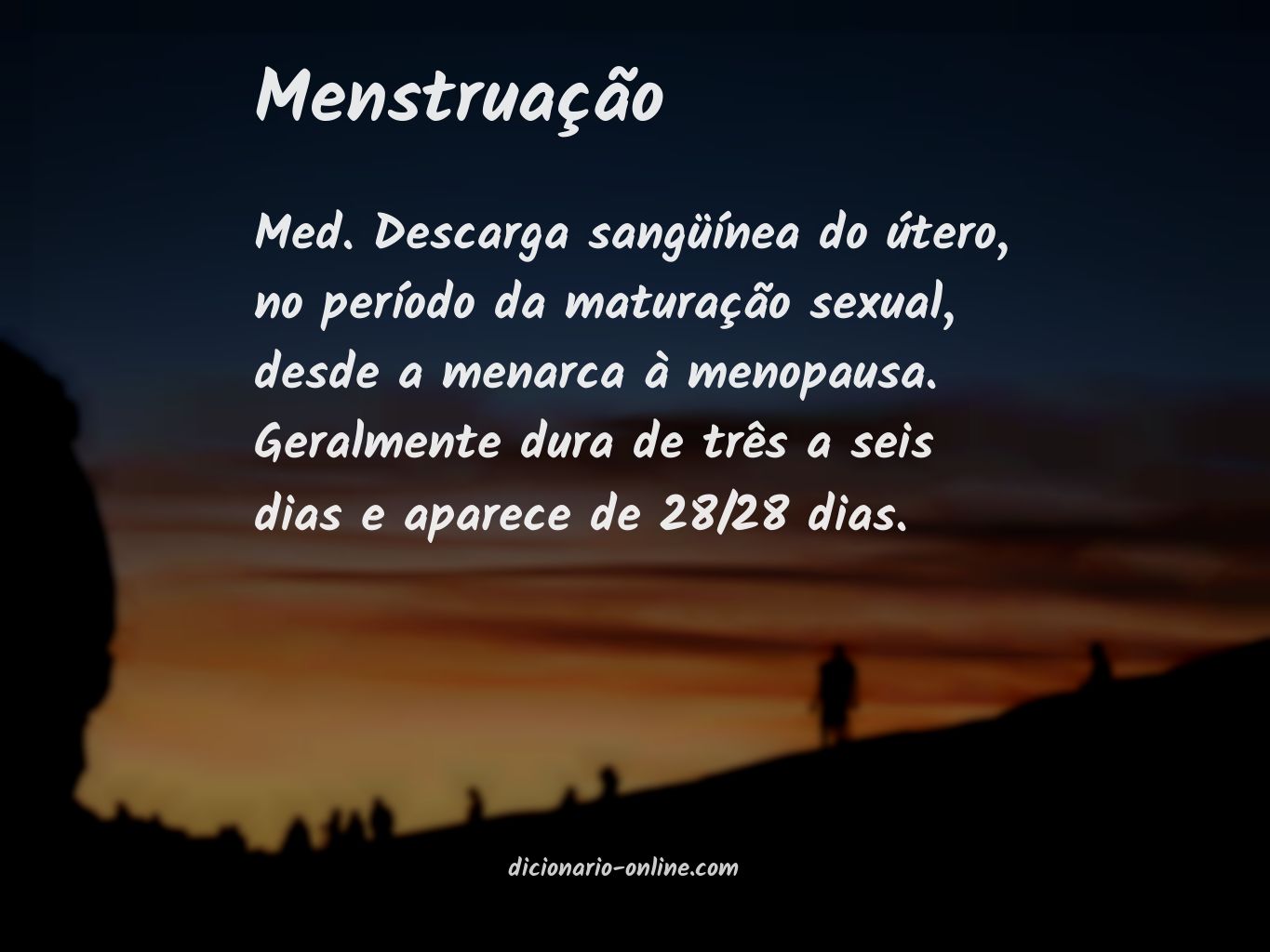 Significado de menstruação