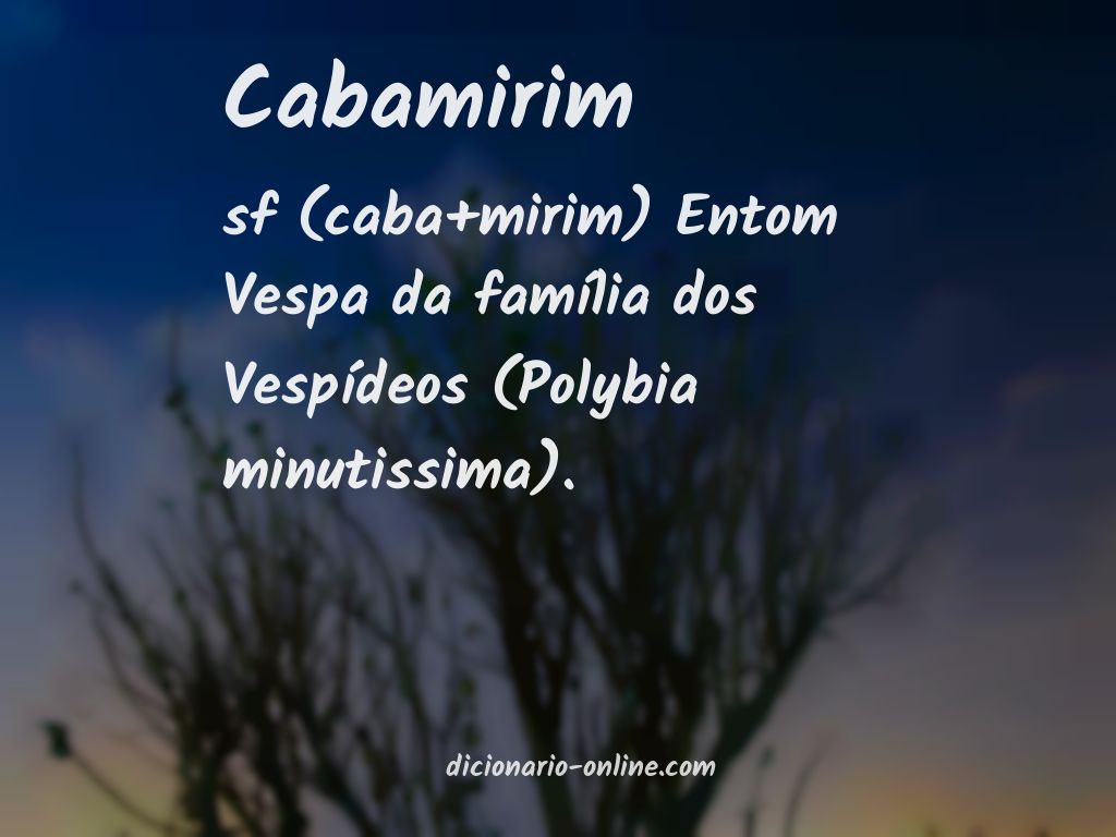 Significado de cabamirim