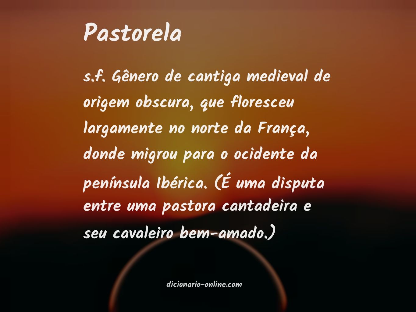 Significado de pastorela