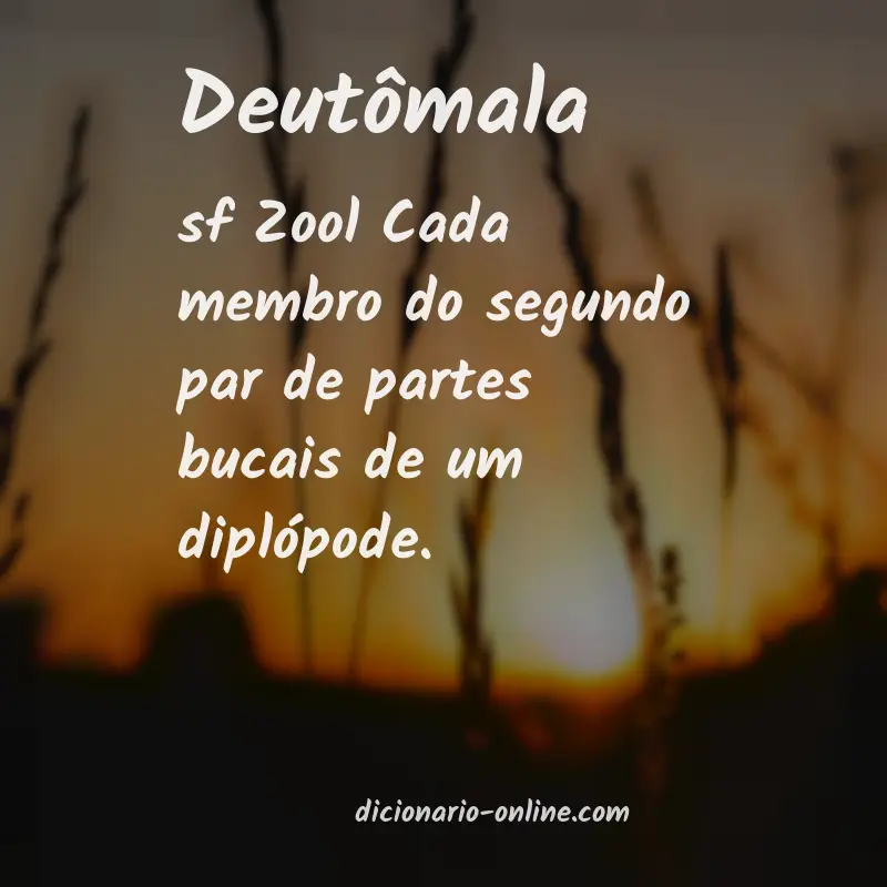 Significado de deutômala