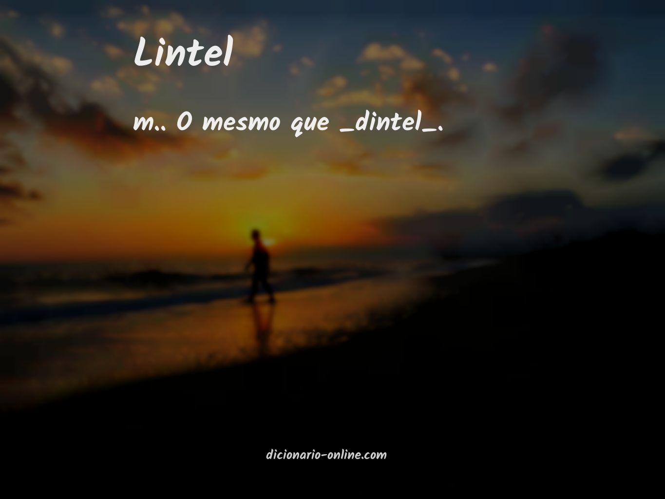 Significado de lintel