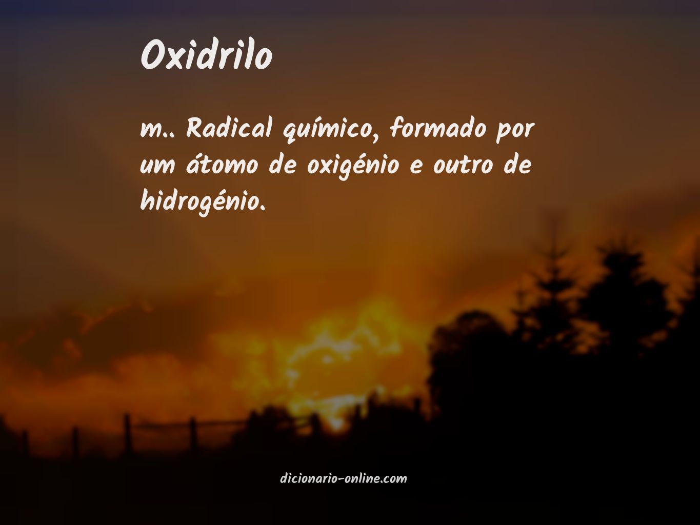 Significado de oxidrilo