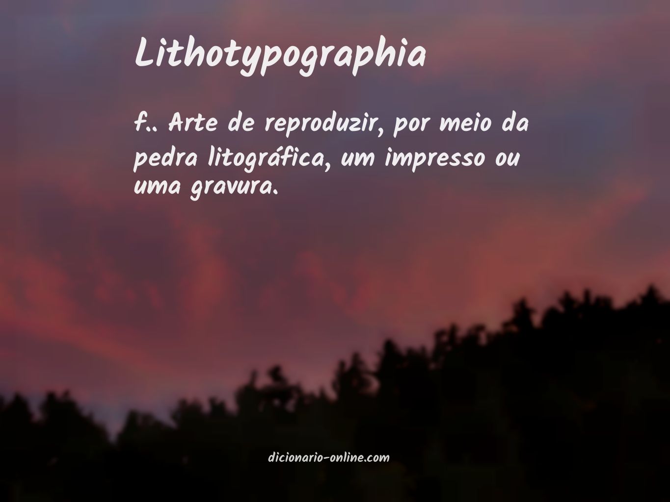 Significado de lithotypographia