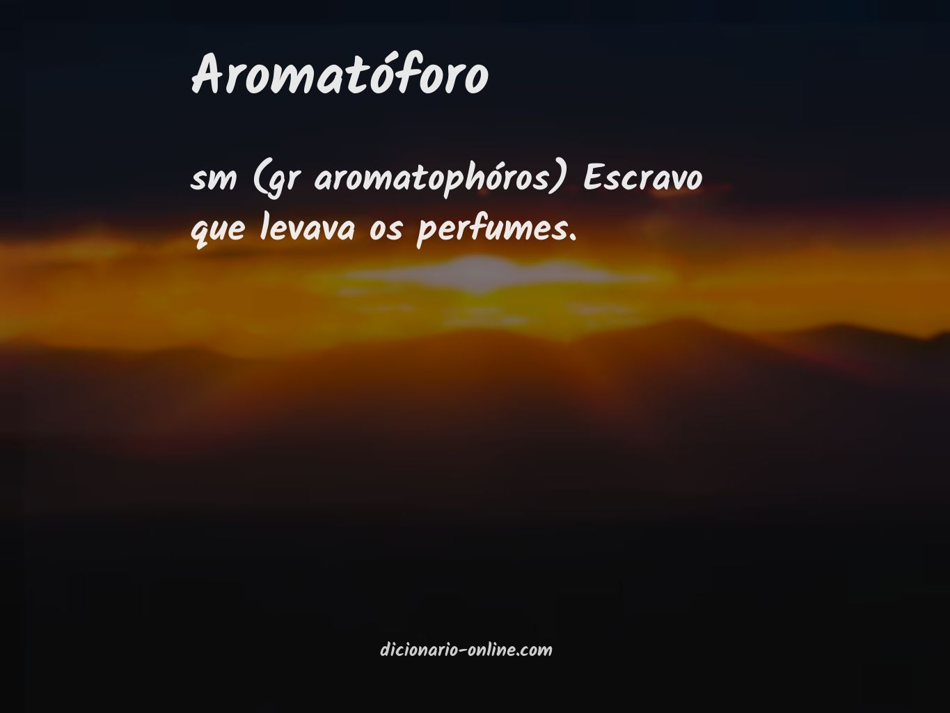 Significado de aromatóforo