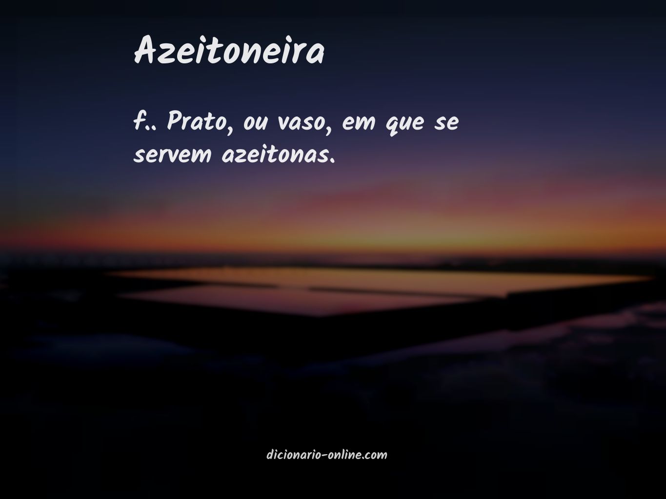 Significado de azeitoneira